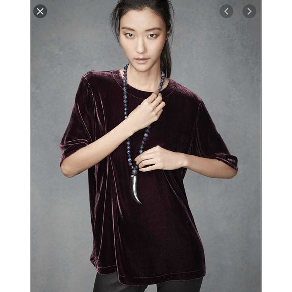 eileen fisher velvet shirt